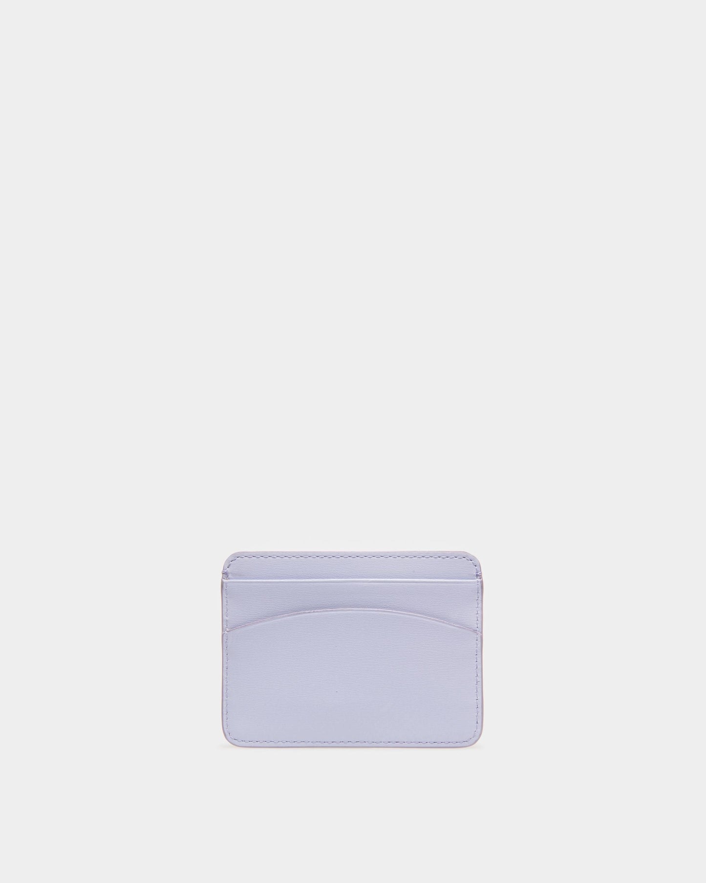 Lexye Leather Card Holder In Lilac