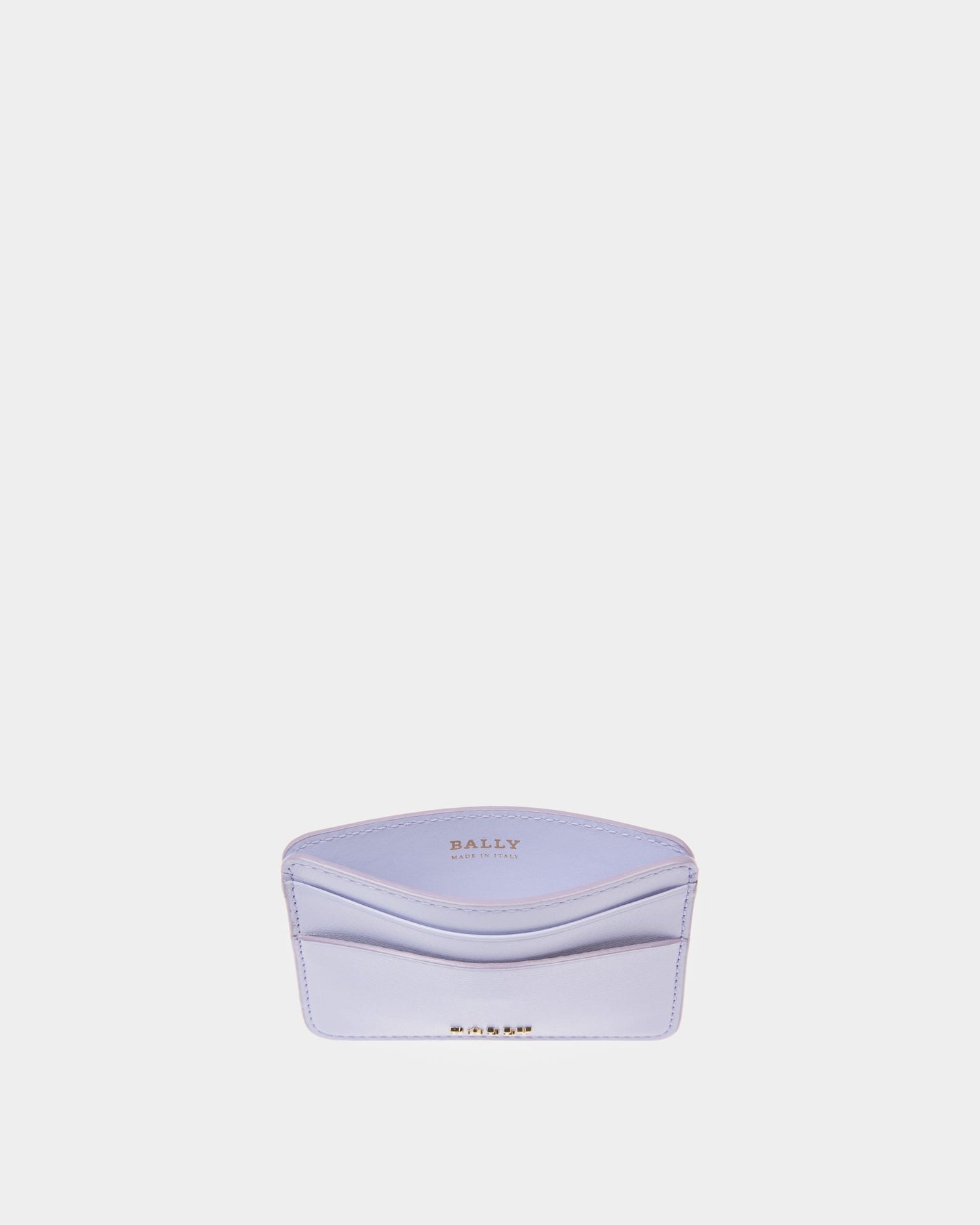Lexye Leather Card Holder In Lilac