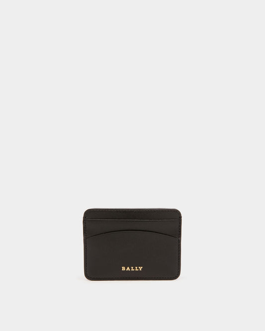 Lexye Leather Card Holder In Black