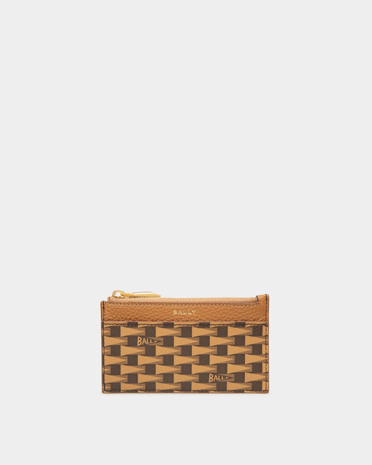 Pennant Card Holder |Women's Card Holder | Desert TPU | Bally | Still Life Front