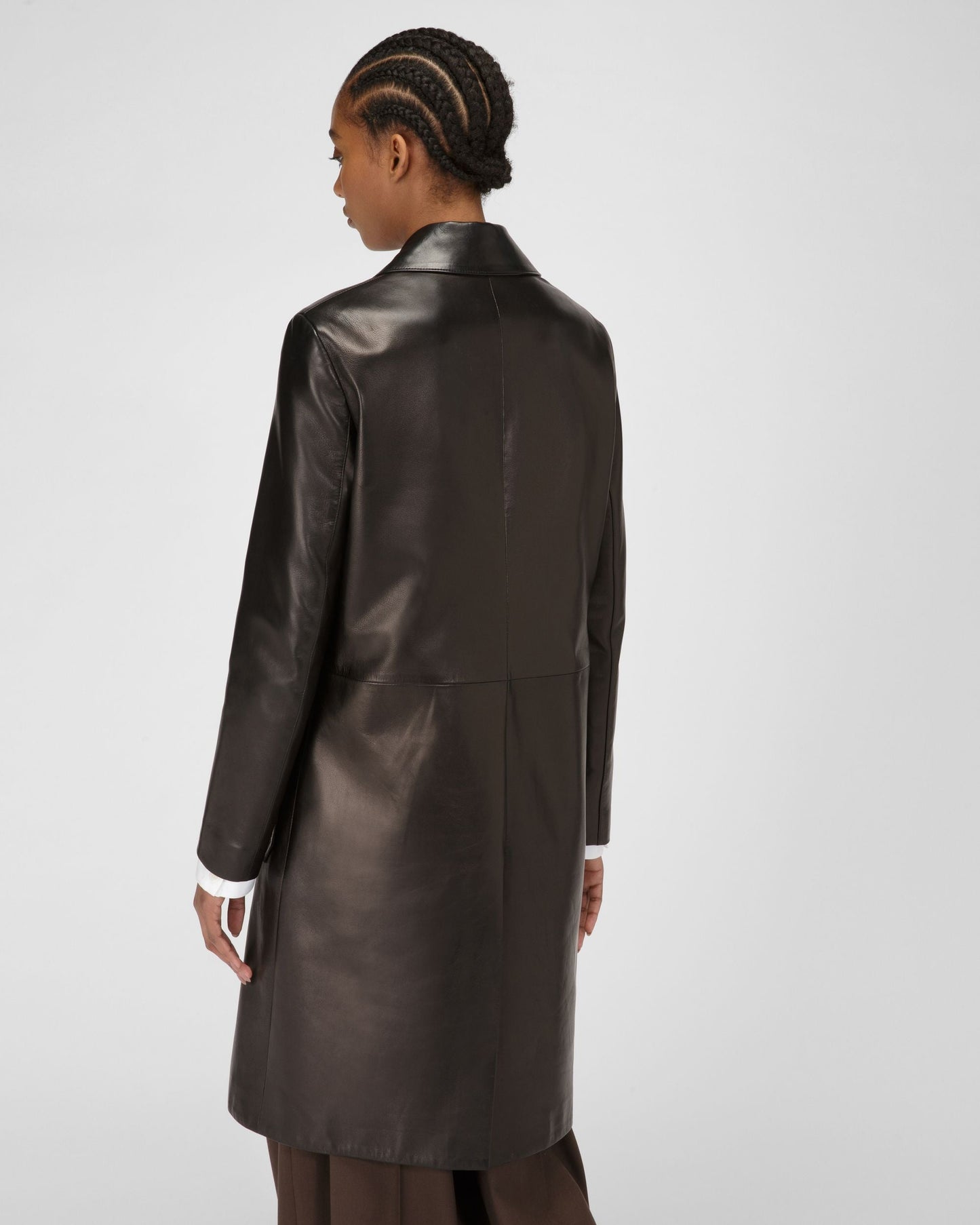 Leather Outerwear In Black