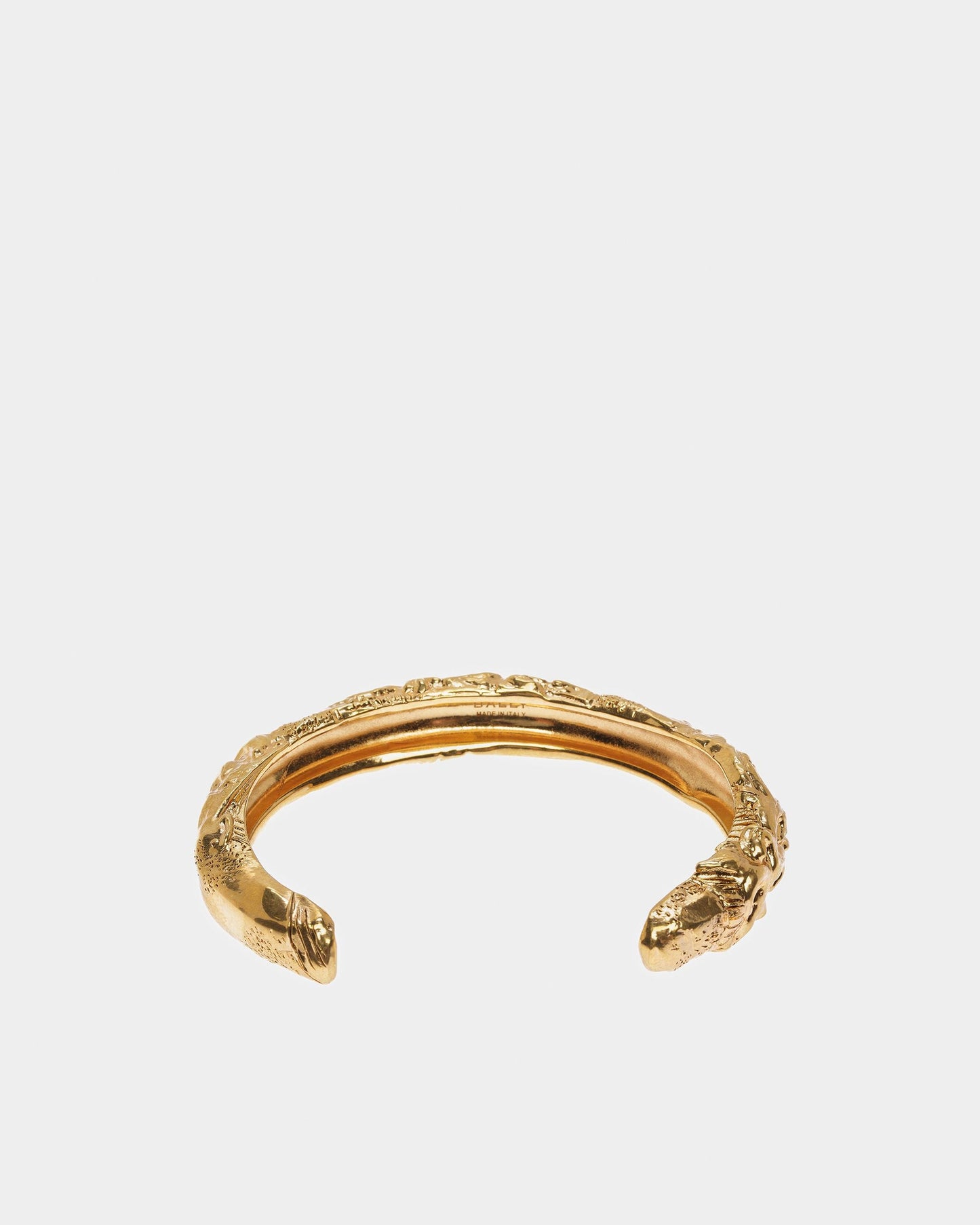 Sculptural-Effect Cuff Bracelet In Yellow-Gold