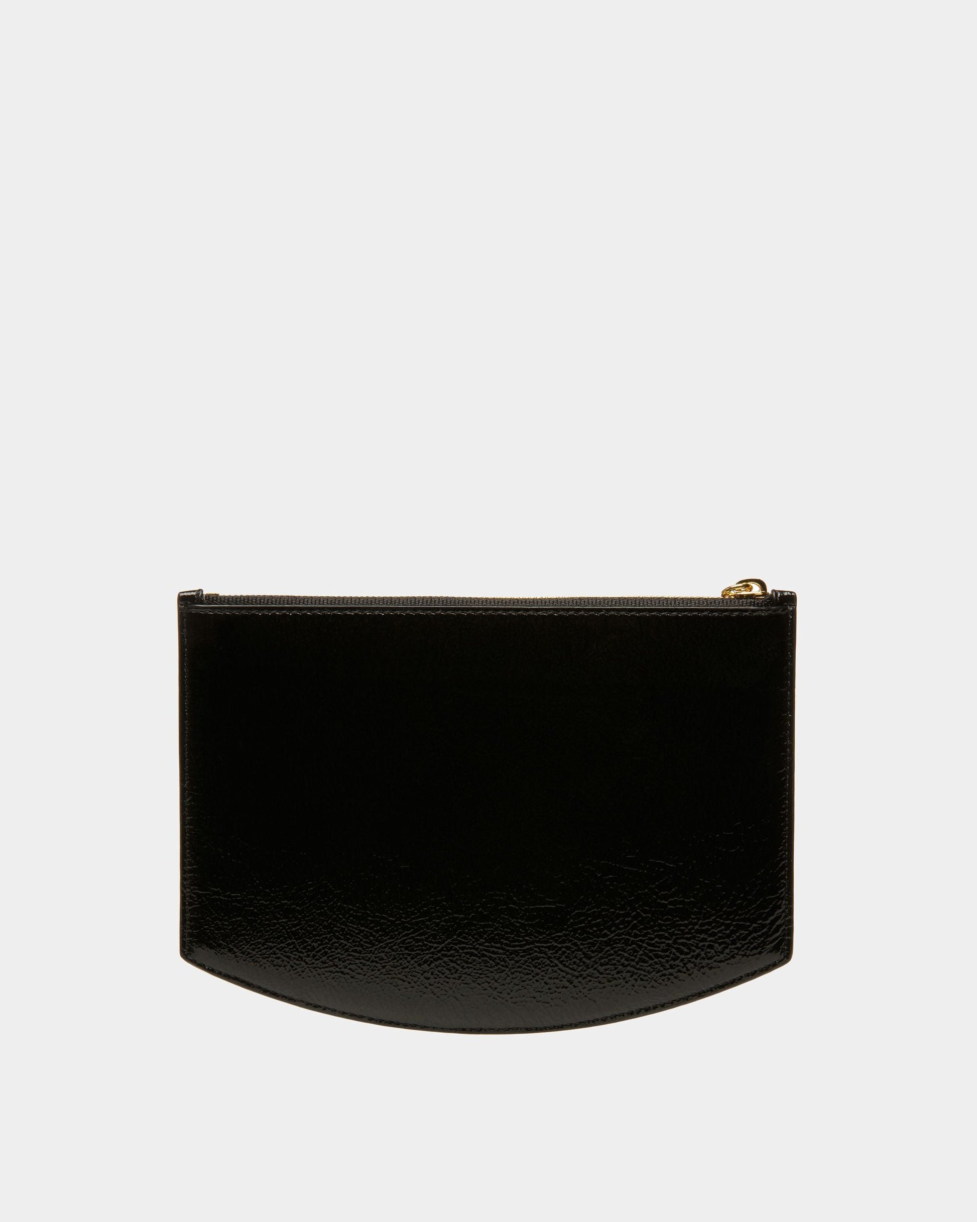 Small Block Pouch | Women's Accessories | Black Leather | Bally | Still Life Back