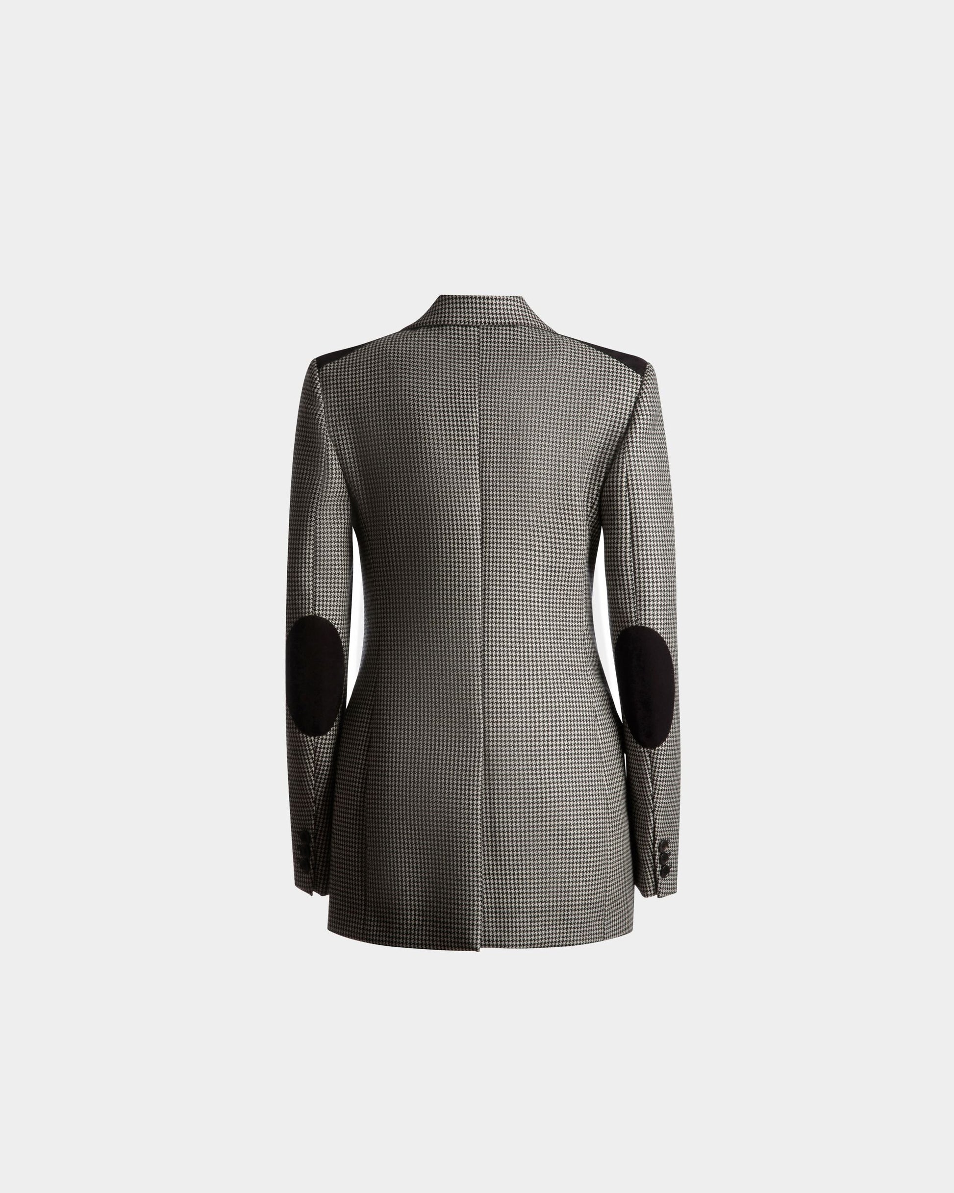 Dogtooth Jacket | Women's Jacket | Black And White Wool | Bally | Still Life Back