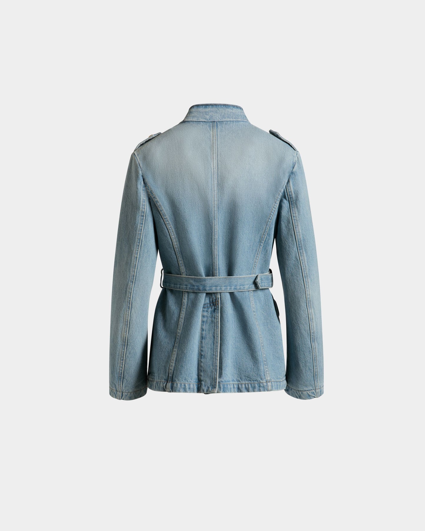 Denim Jacket in Light Blue Cotton