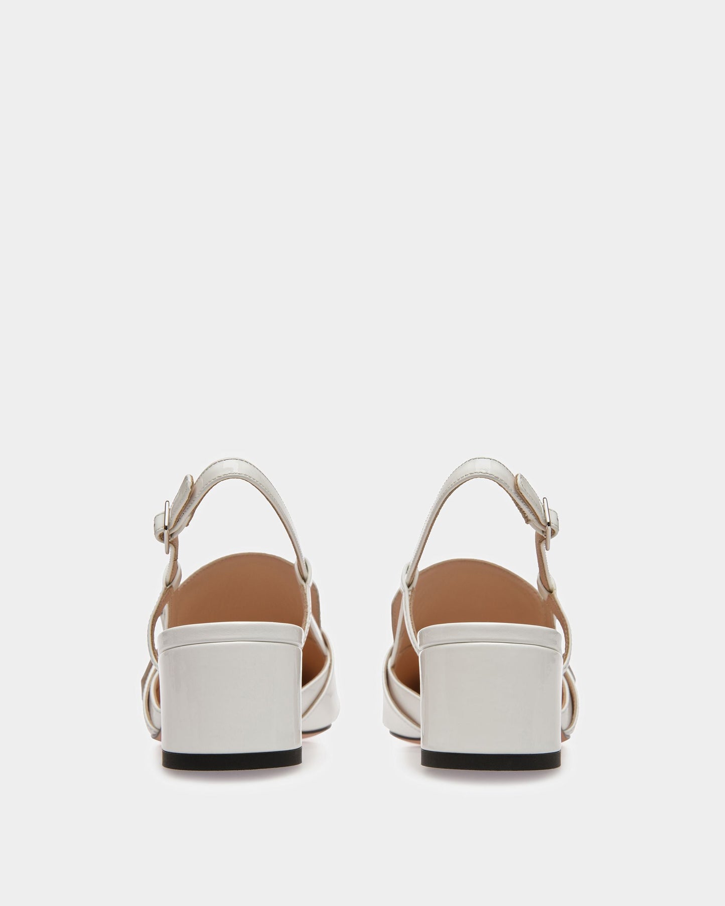 Jasmine Leather Slingback Pumps In White