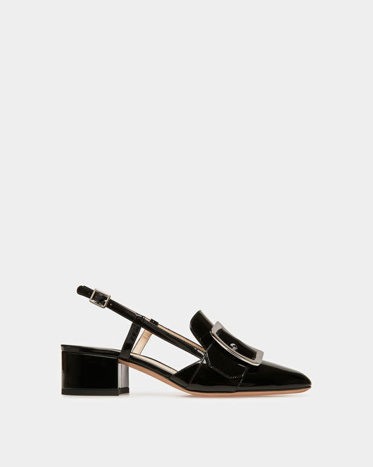 Jasmine Leather Slingback Pumps In Black