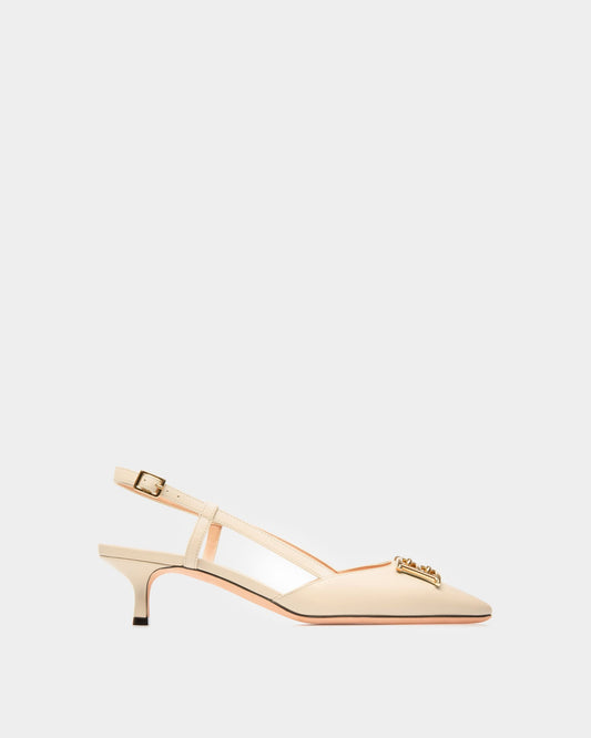 Eva Leather Pumps In Bone