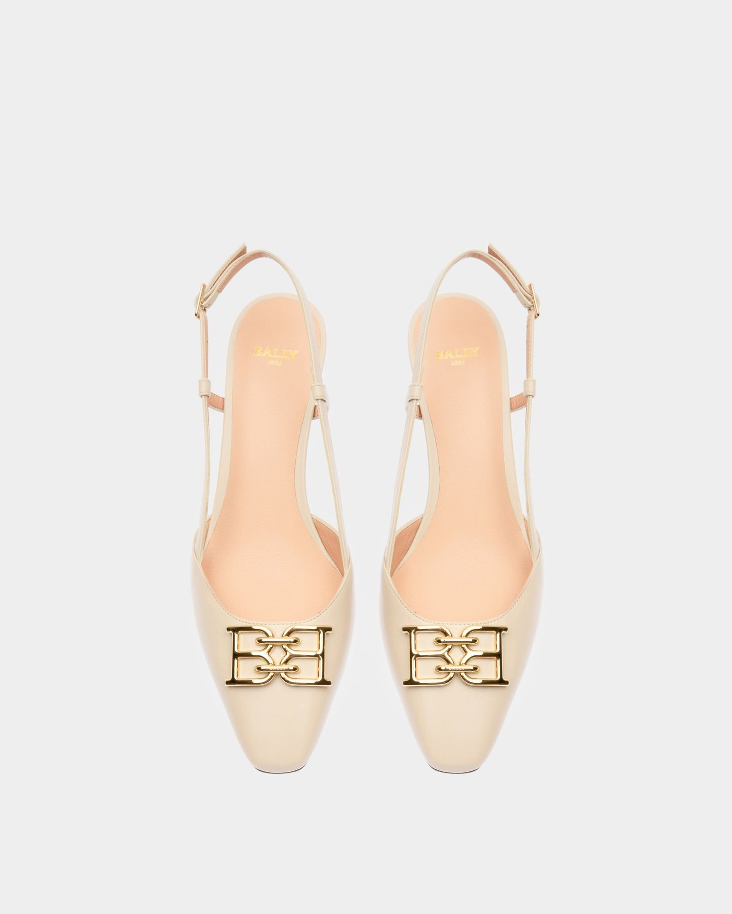 Eva Leather Pumps In Bone
