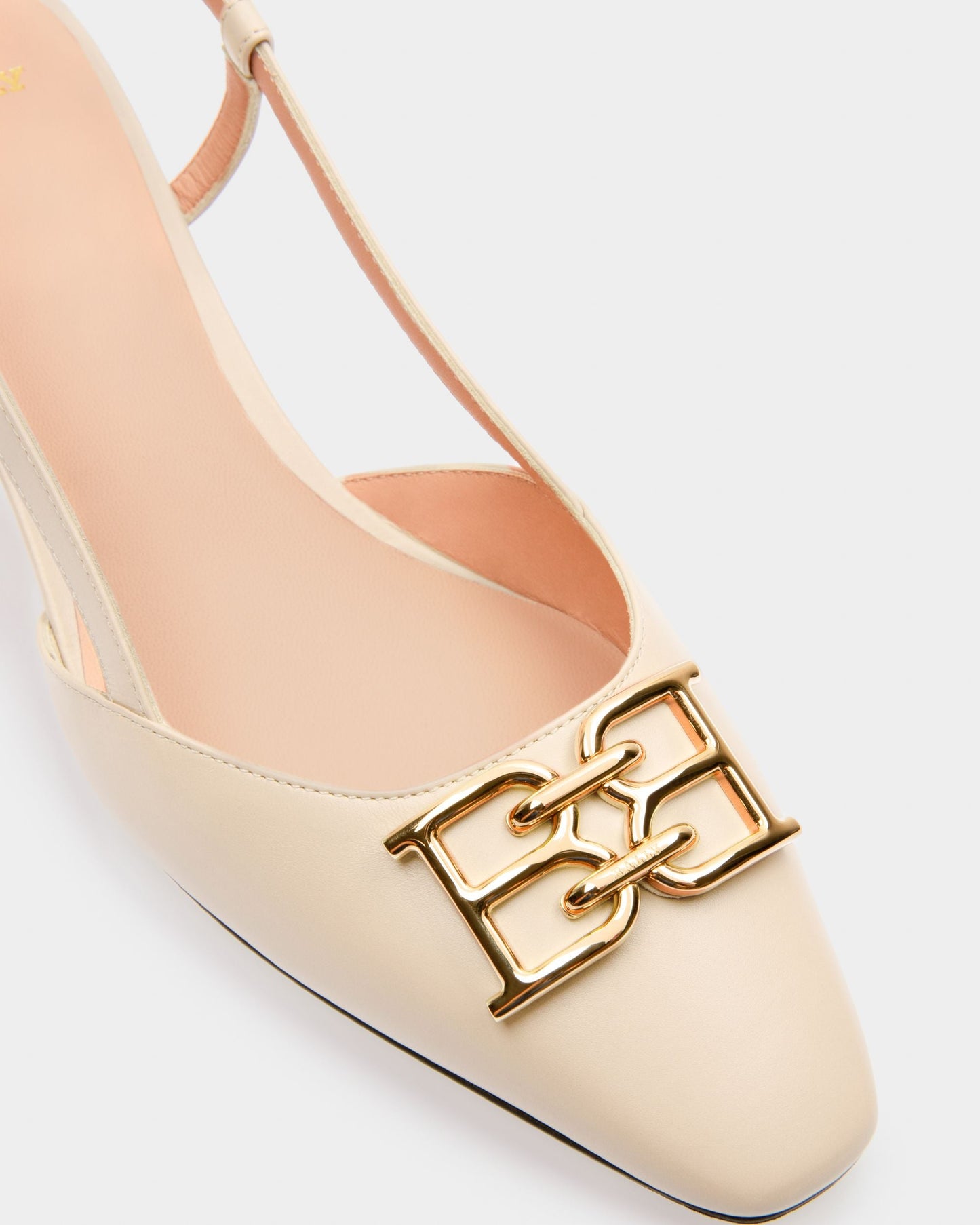 Eva Leather Pumps In Bone