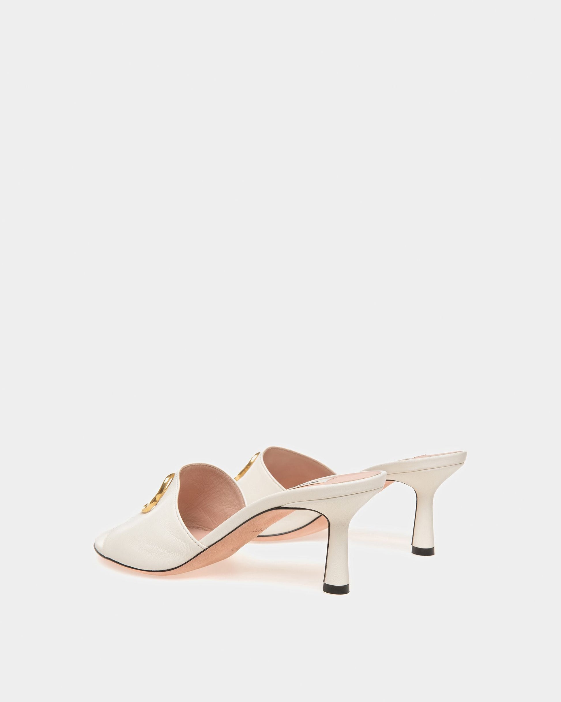 Geha | Women's Sandals | Bone Leather | Bally | Still Life 3/4 Back