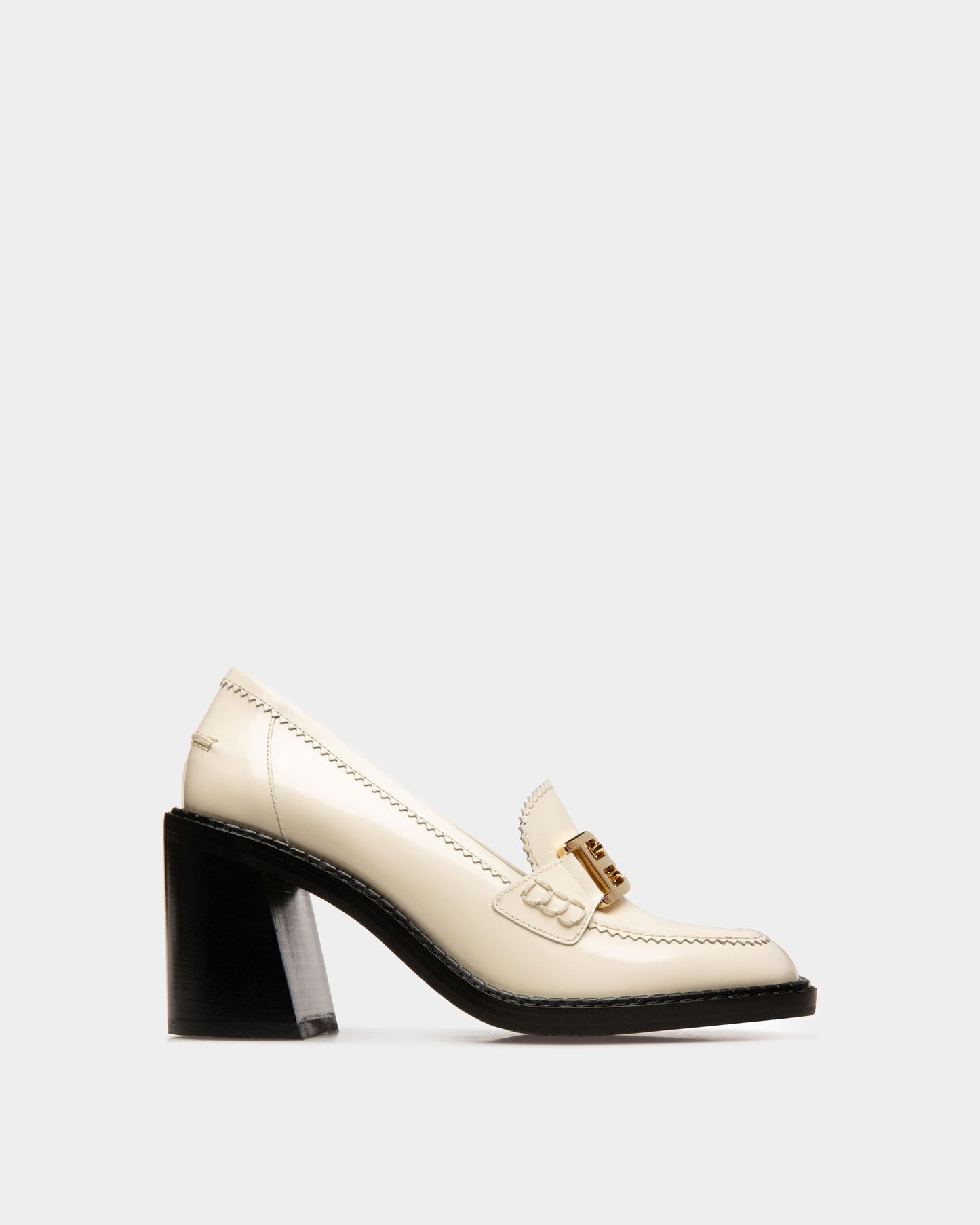 Ellyane Leather Pumps In Bone