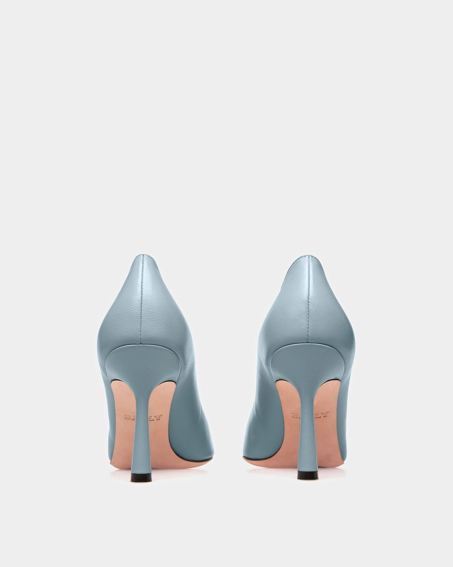 Evanca Leather Pumps In Light Blue