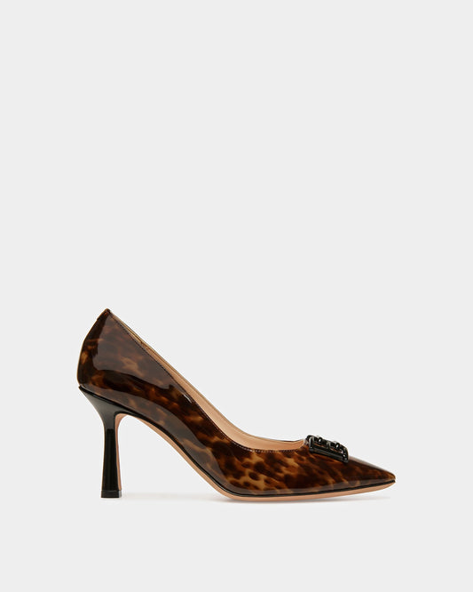 Evanca Leather Pumps In Black And Brown