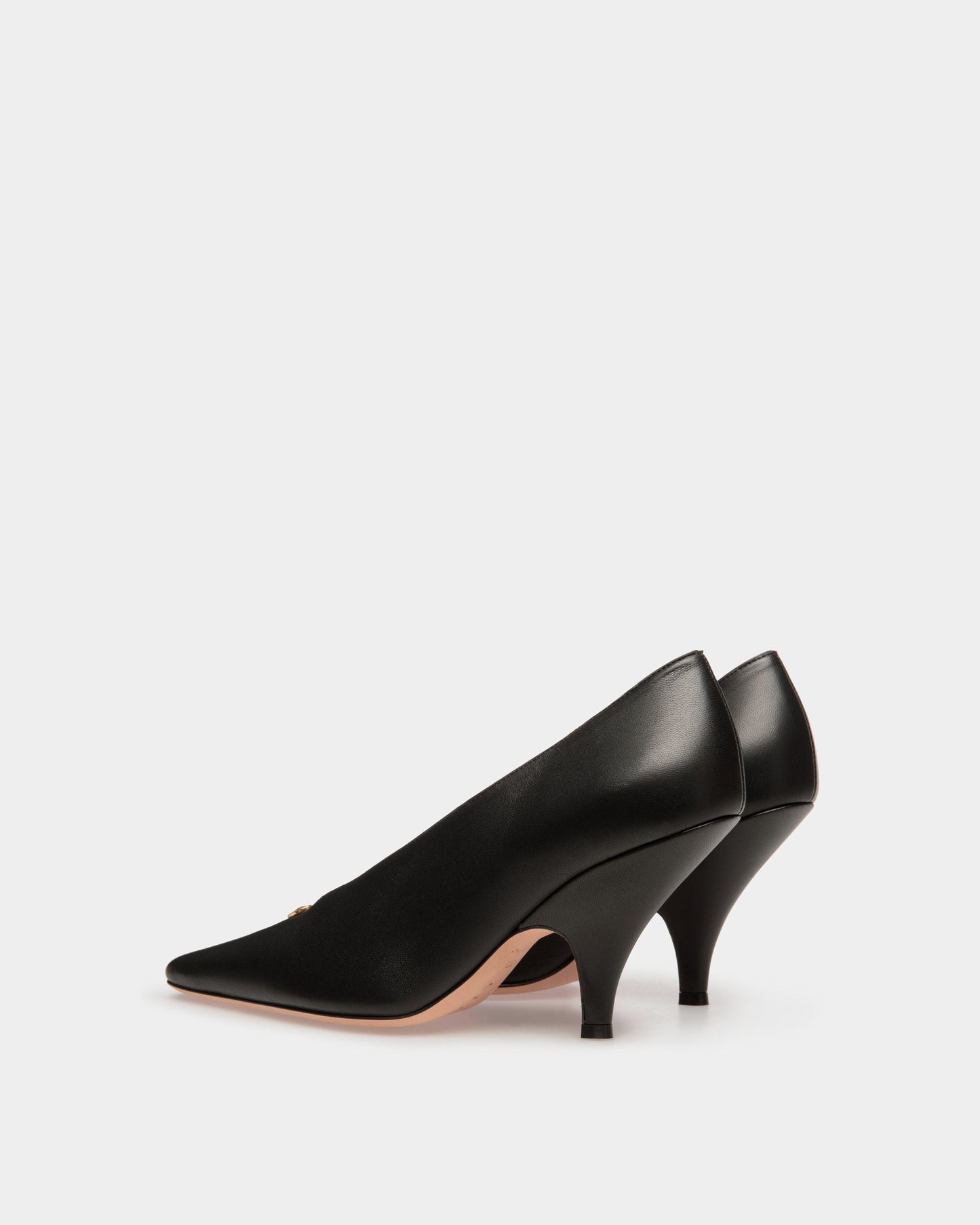 Kata | Women's Pumps | Black Leather | Bally | Still Life 3/4 Back