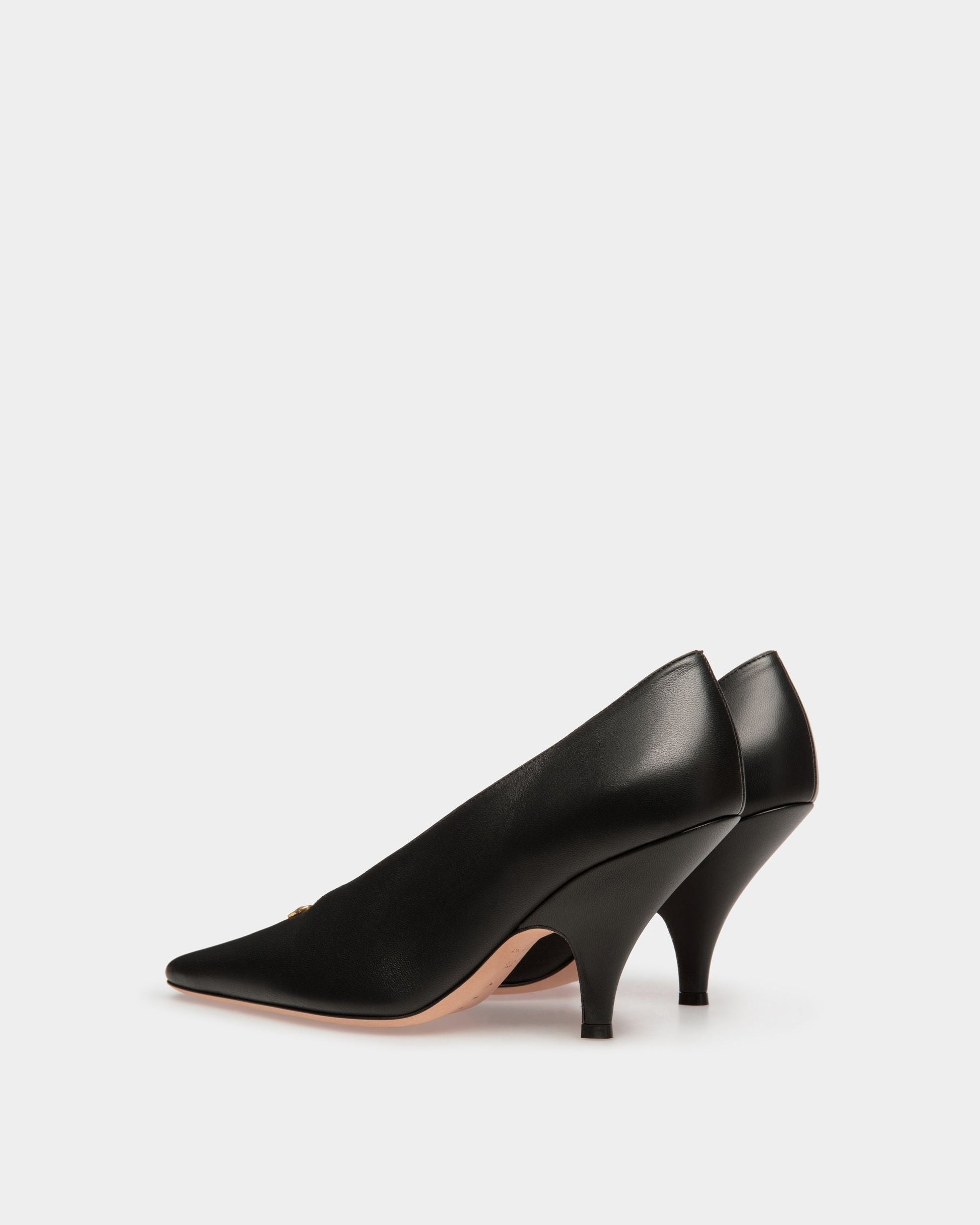 Kata | Women's Pumps | Black Leather | Bally | Still Life 3/4 Back