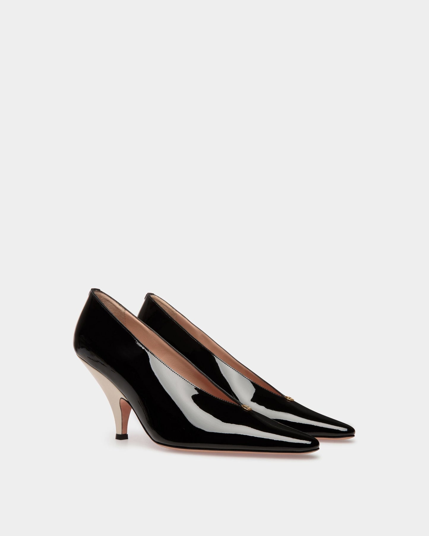 Kata | Women's Pumps | Black Leather | Bally | Still Life 3/4 Front