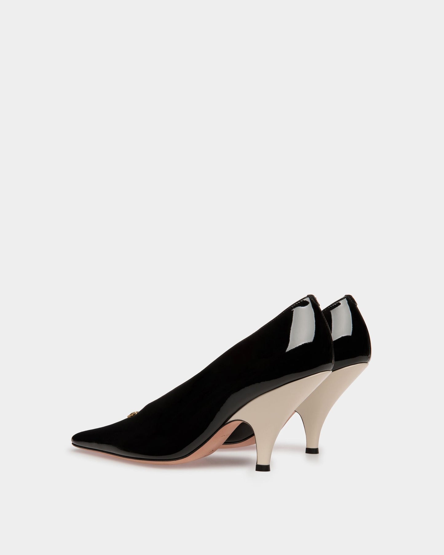 Kata | Women's Pumps | Black Leather | Bally | Still Life 3/4 Back