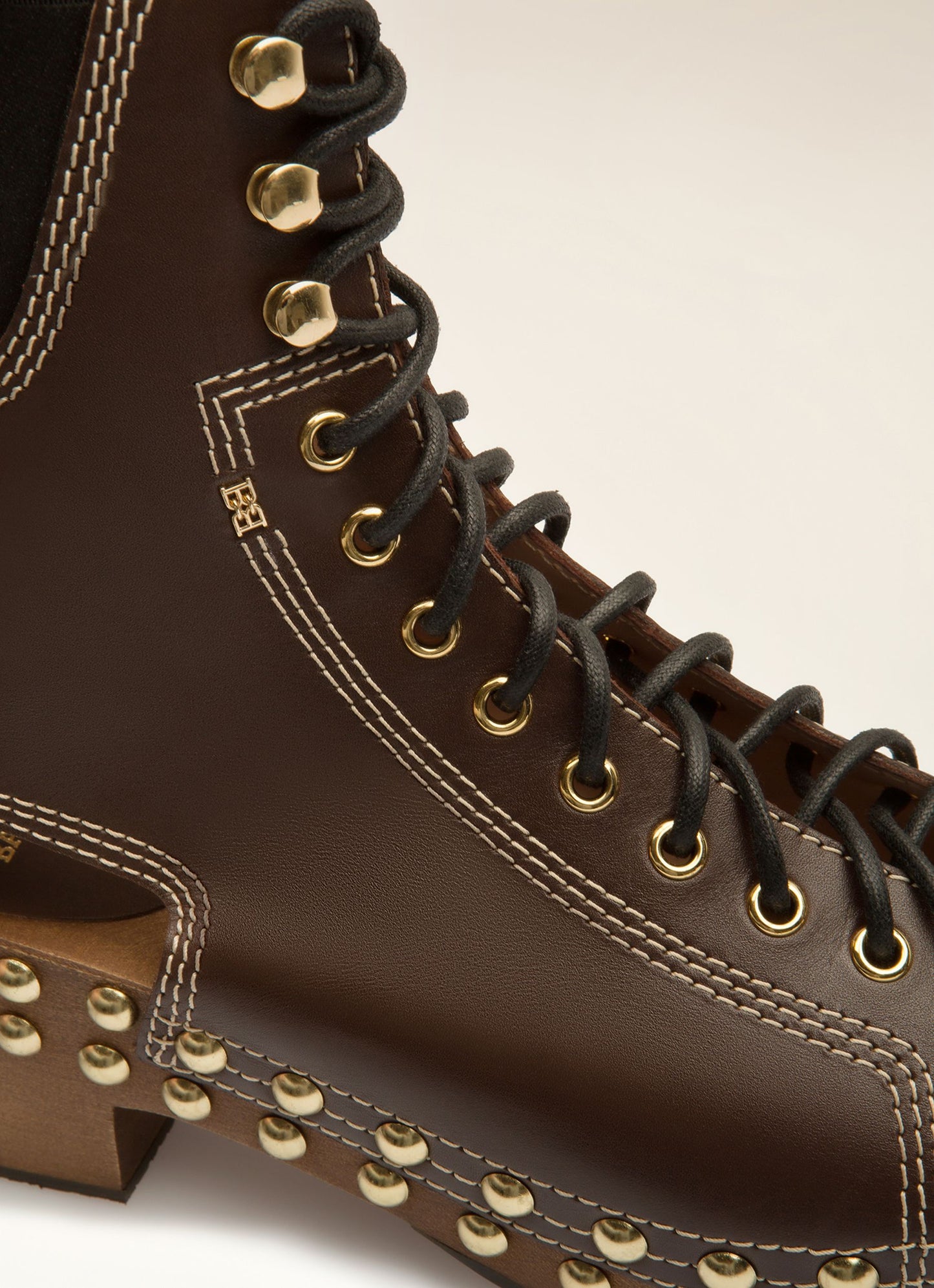 Bally Clog Boots in Ebano Leather