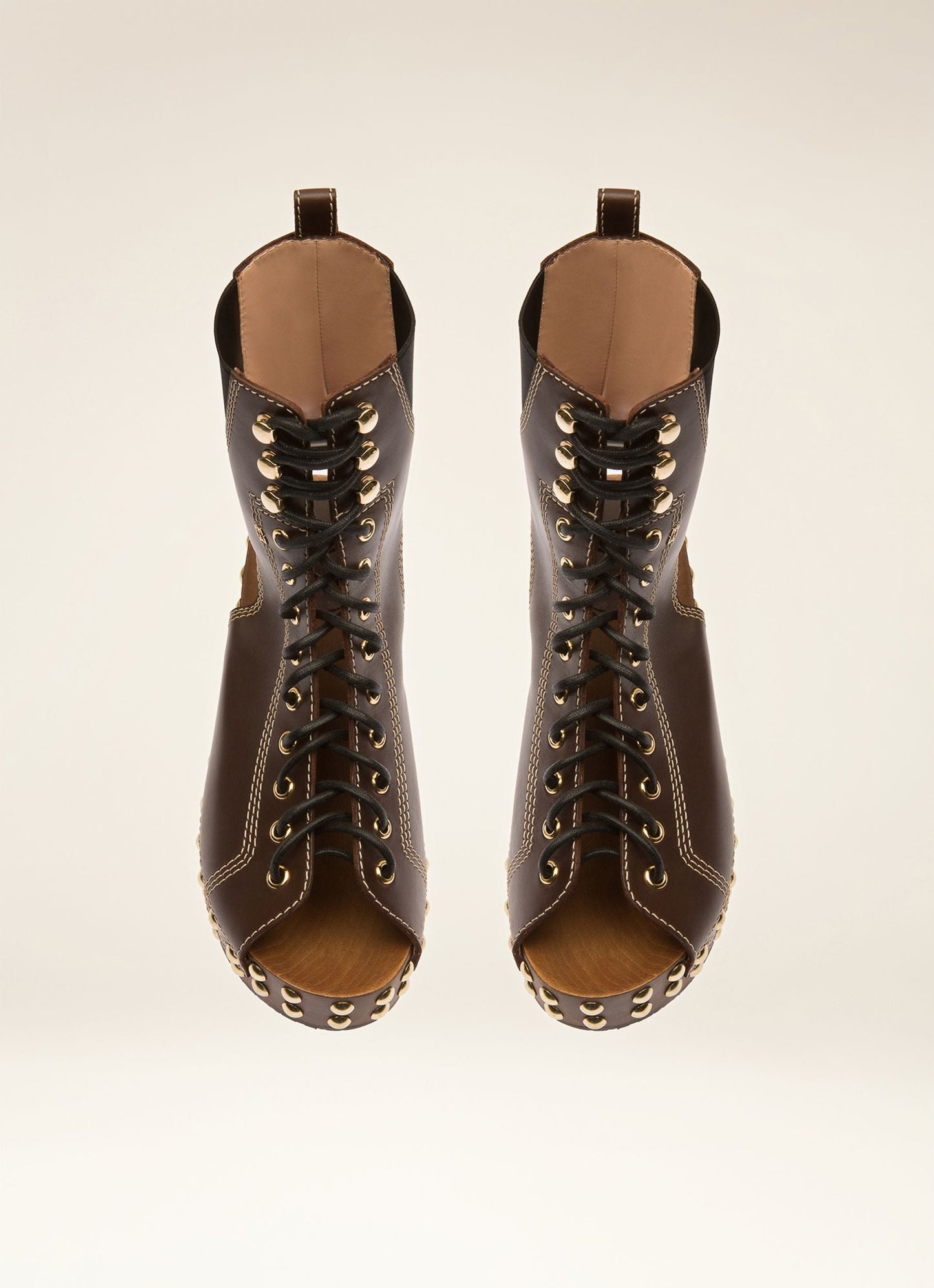 Bally Clog Boots in Ebano Leather