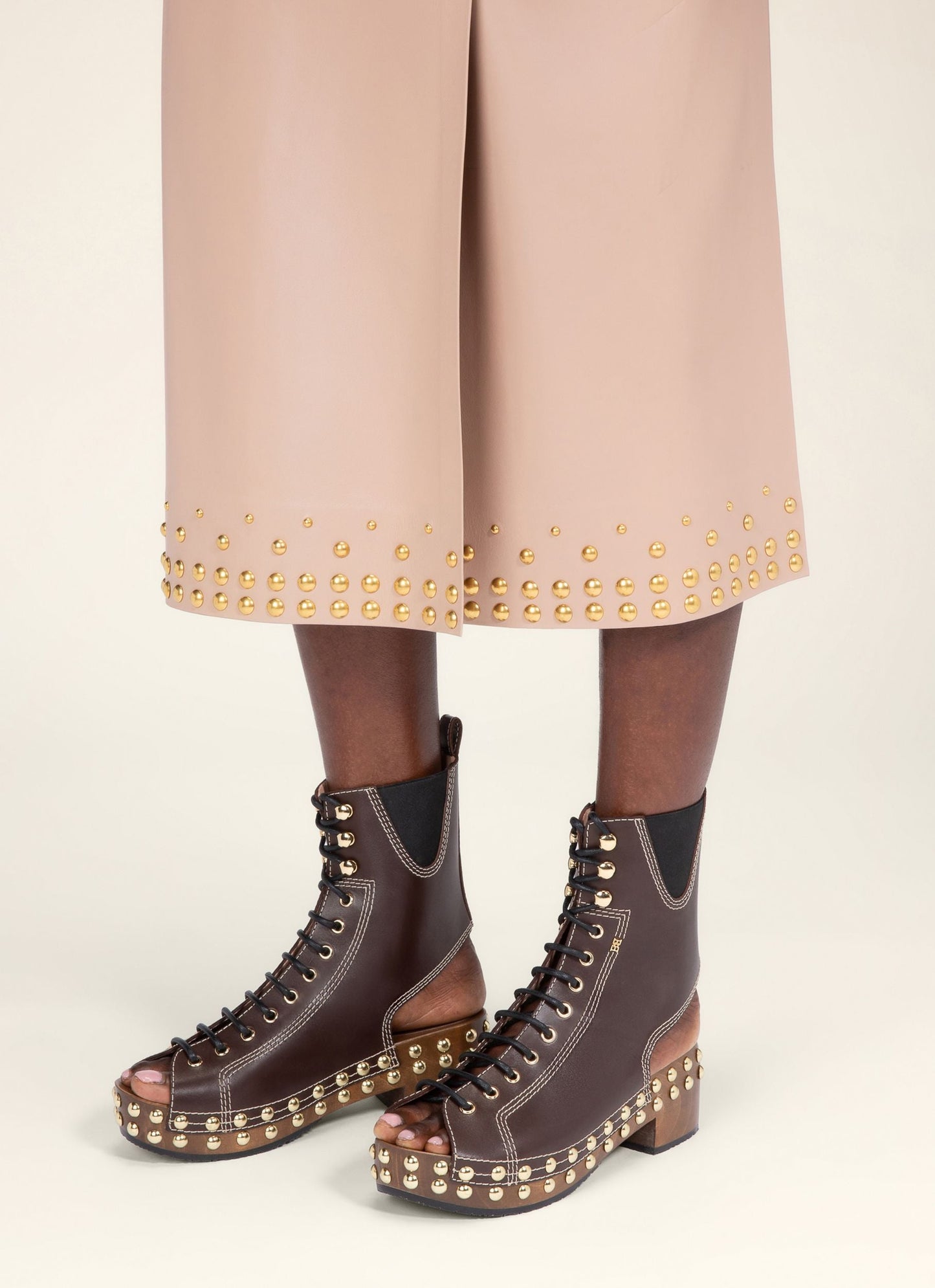 Bally Clog Boots in Ebano Leather