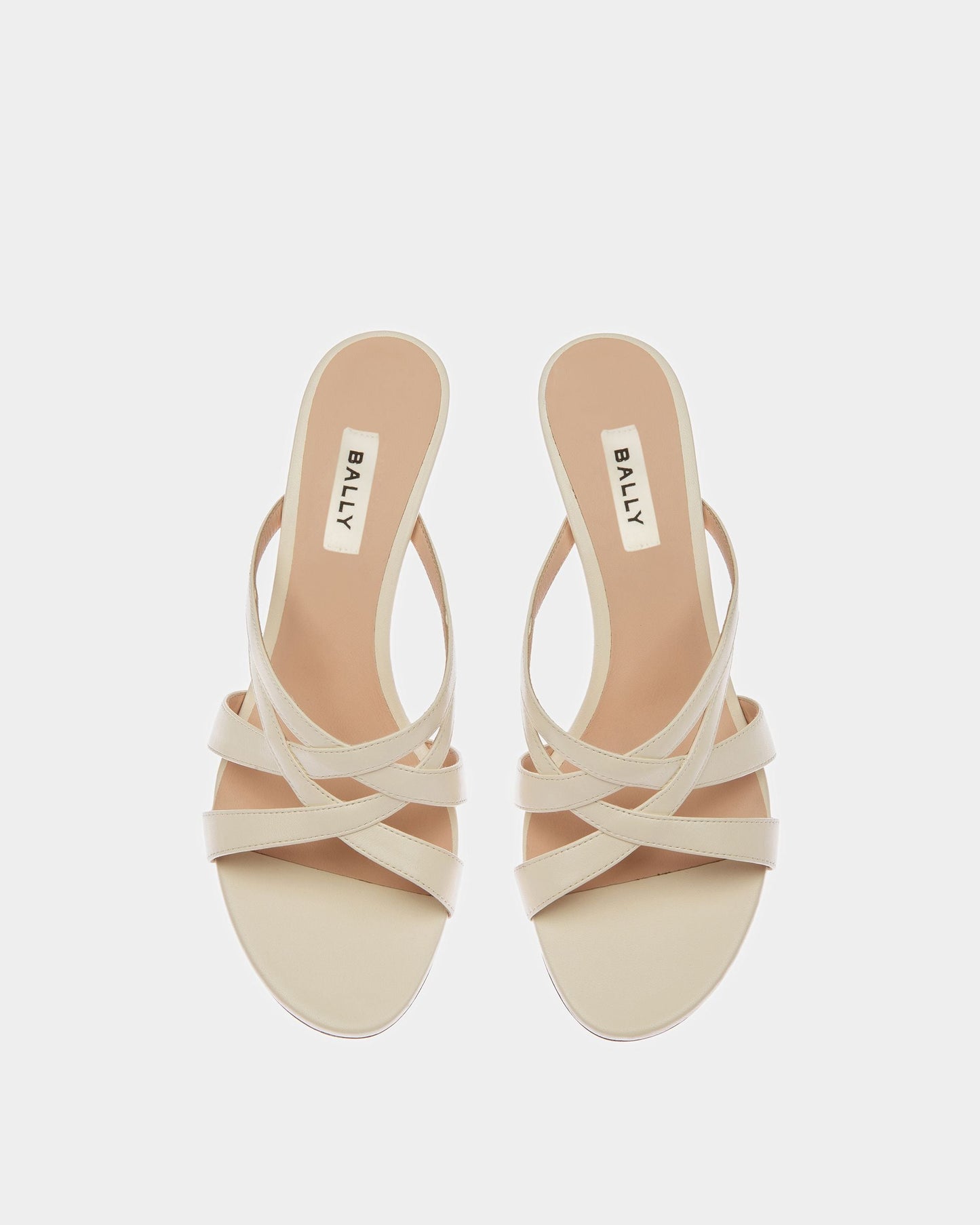 Block Slide Sandal In Leather