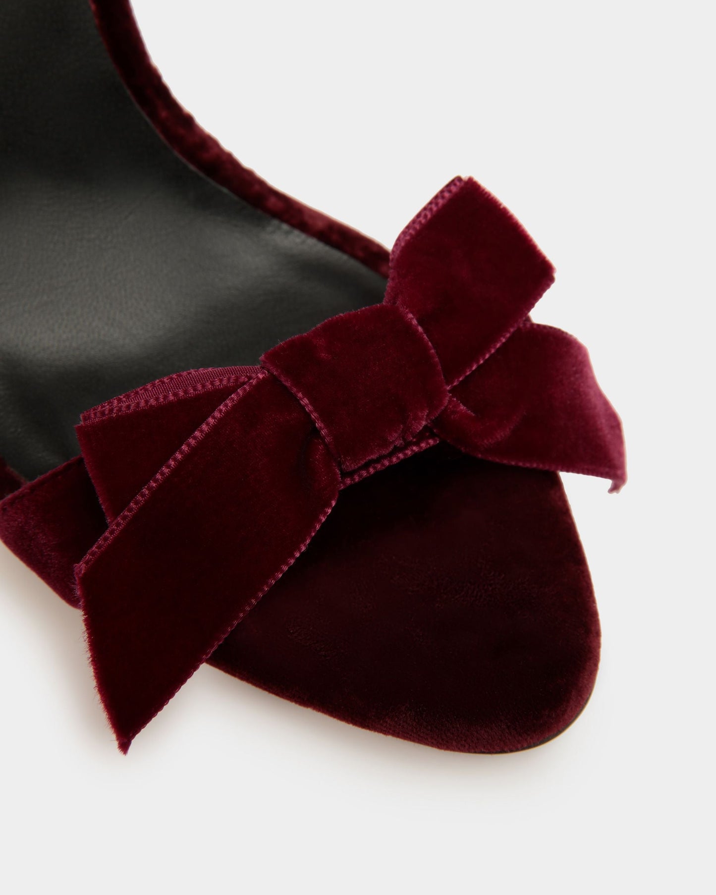 Annita | Women's Sandals | Burgundy Velvet | Bally | Still Life Detail