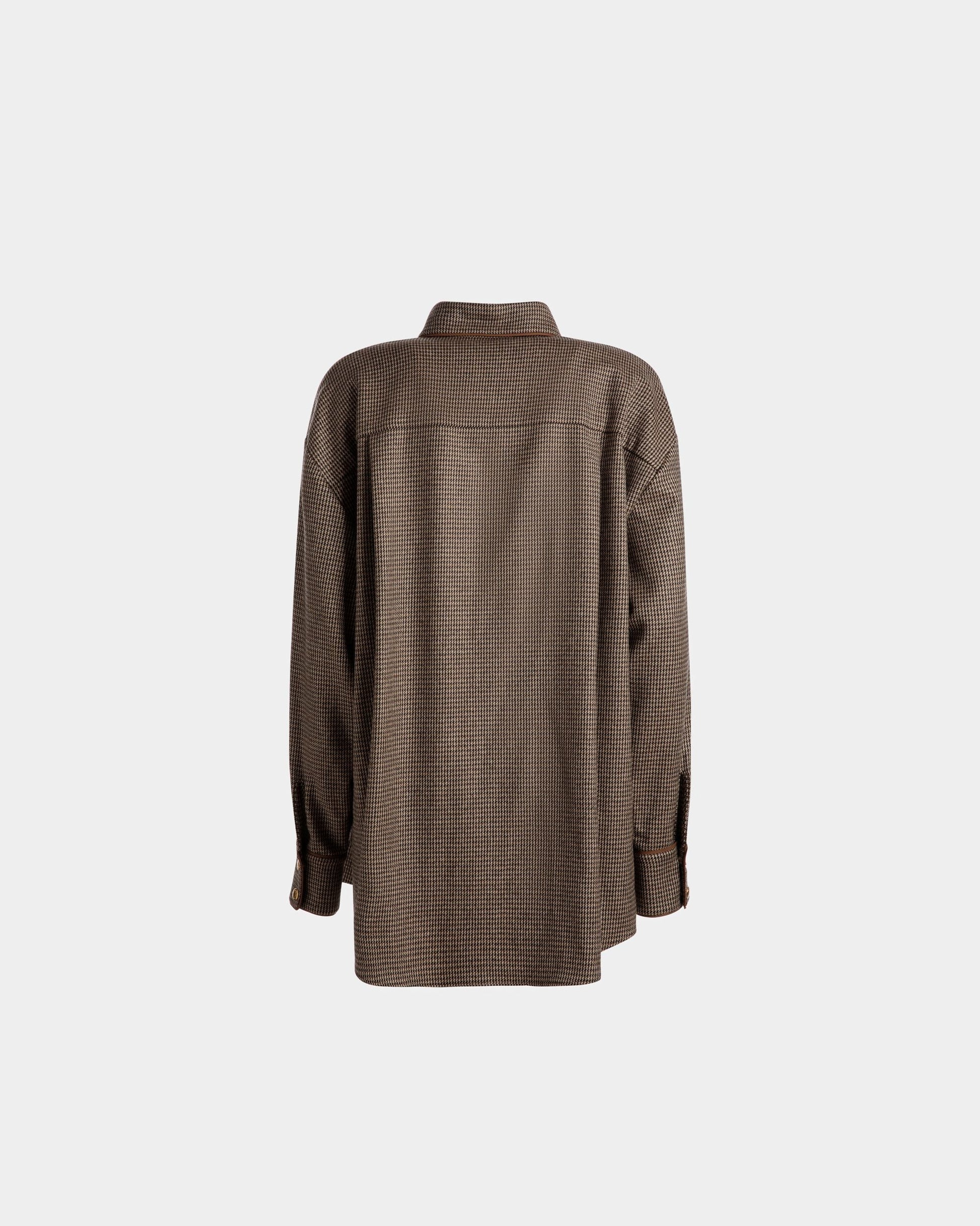 Dogtooth shirt | Women's Shirt | Desert Wool | Bally | Still Life Back