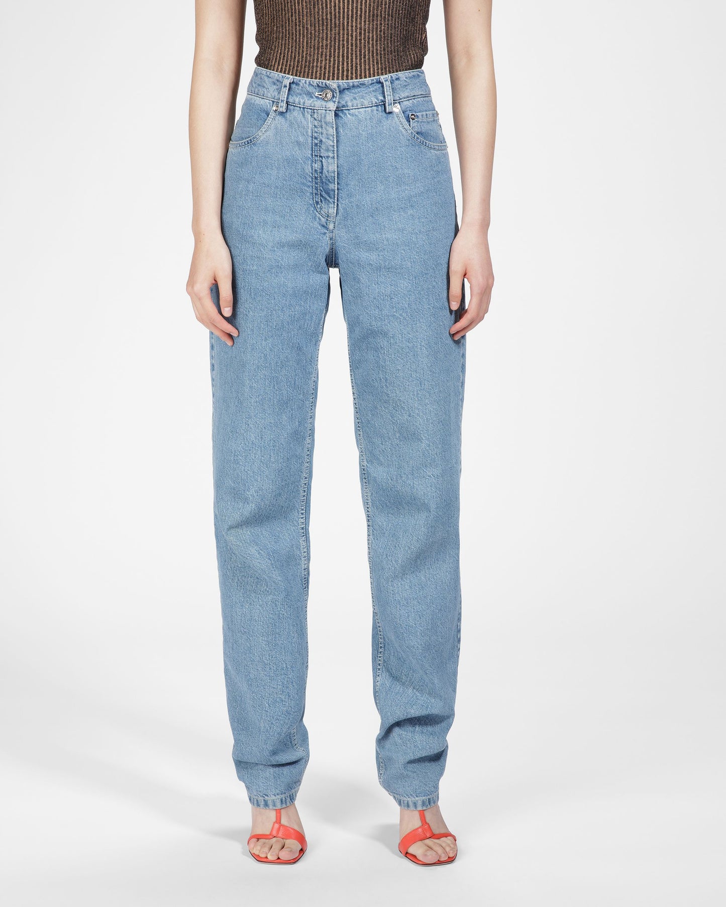 Denim Trousers In Light Blue