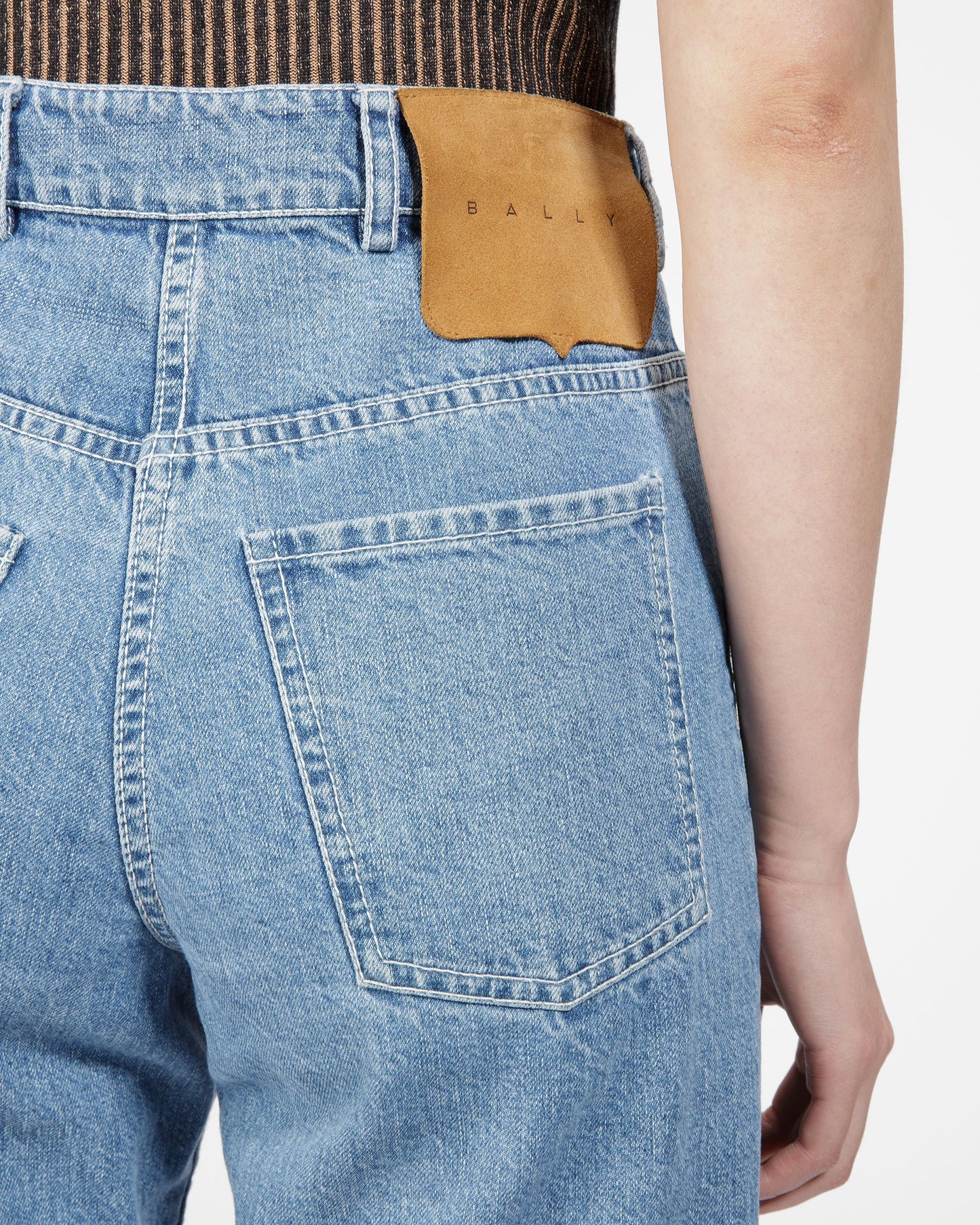 Denim Trousers In Light Blue
