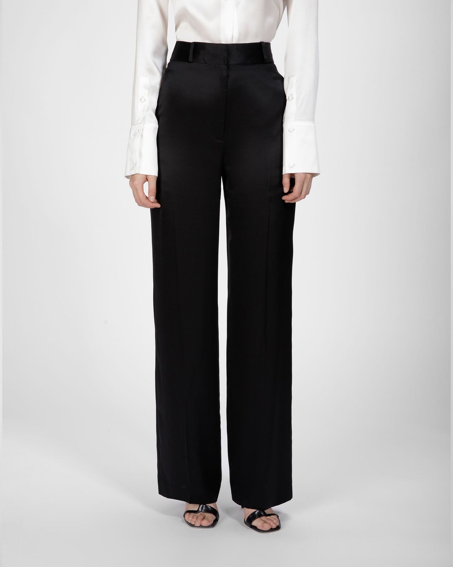 Silk Pants In Black