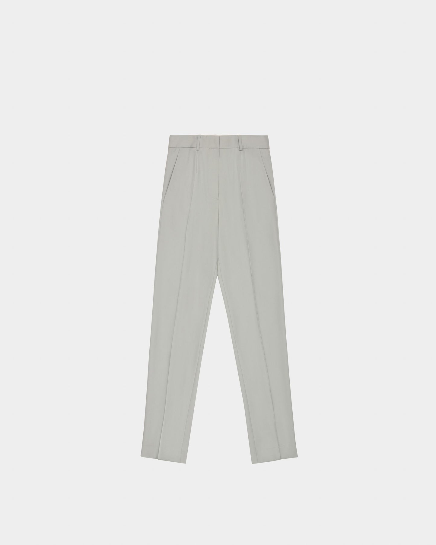 Wool Trousers In Grey