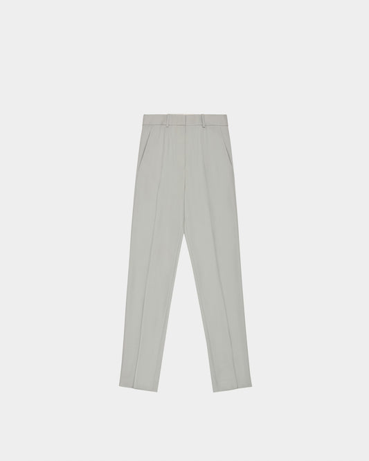 Wool Trousers In Grey